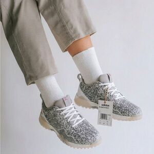 Adidas | codechaos 21 | waterproof | golf shoe | White, Pink, and Gray | 6 1/2